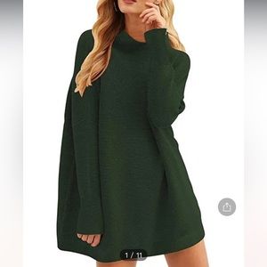 Free people women’s ottoman tunic sweater xs green